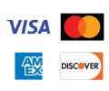 American Express,Discover, Master Card, Visa